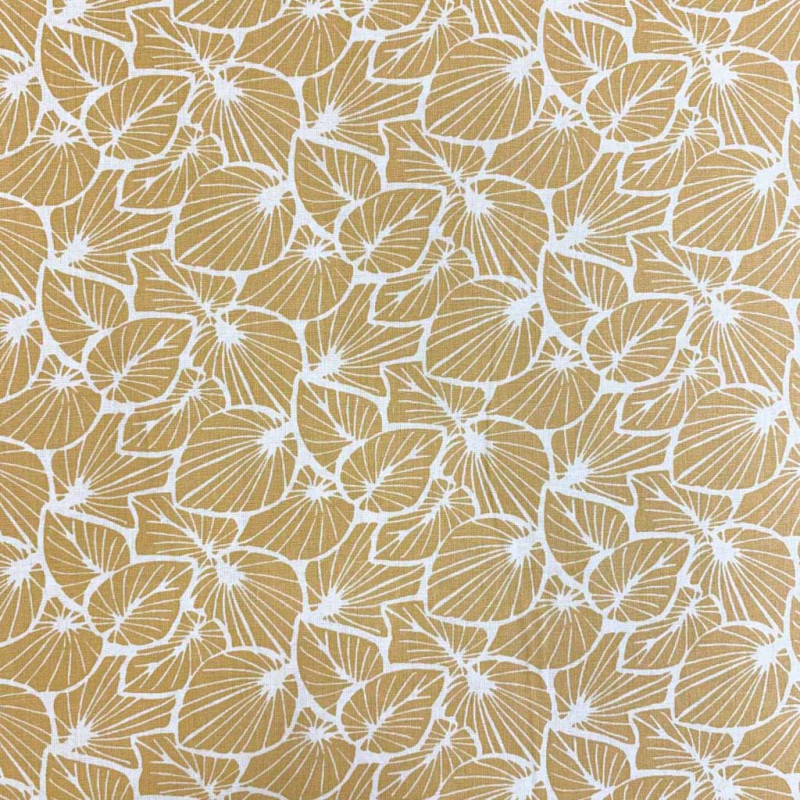 Printed Cotton FOLXA Light Greige / Camel